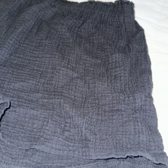 Shein Curve 2XL Black Gauze Cotton Shorts - Picture 3 of 6
